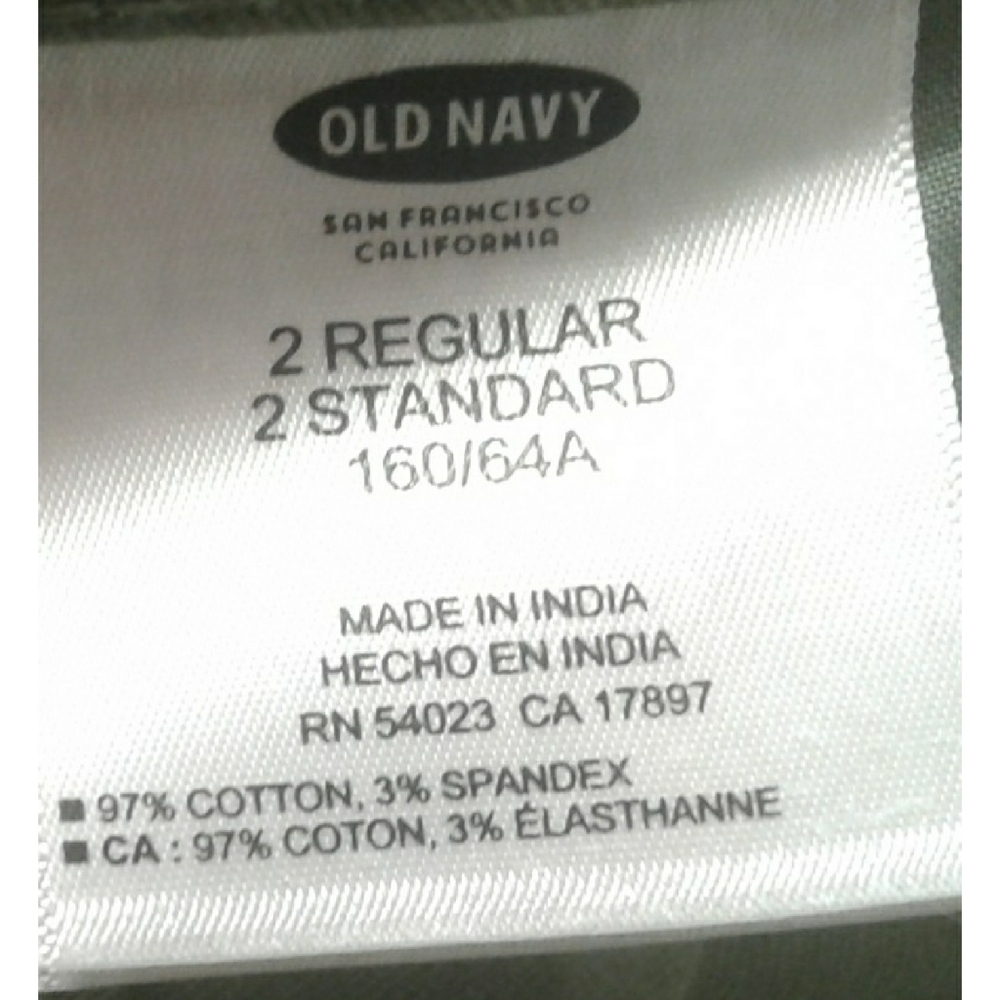 Old Navy pixie regular / standard pants size 2 - Picture 9 of 9